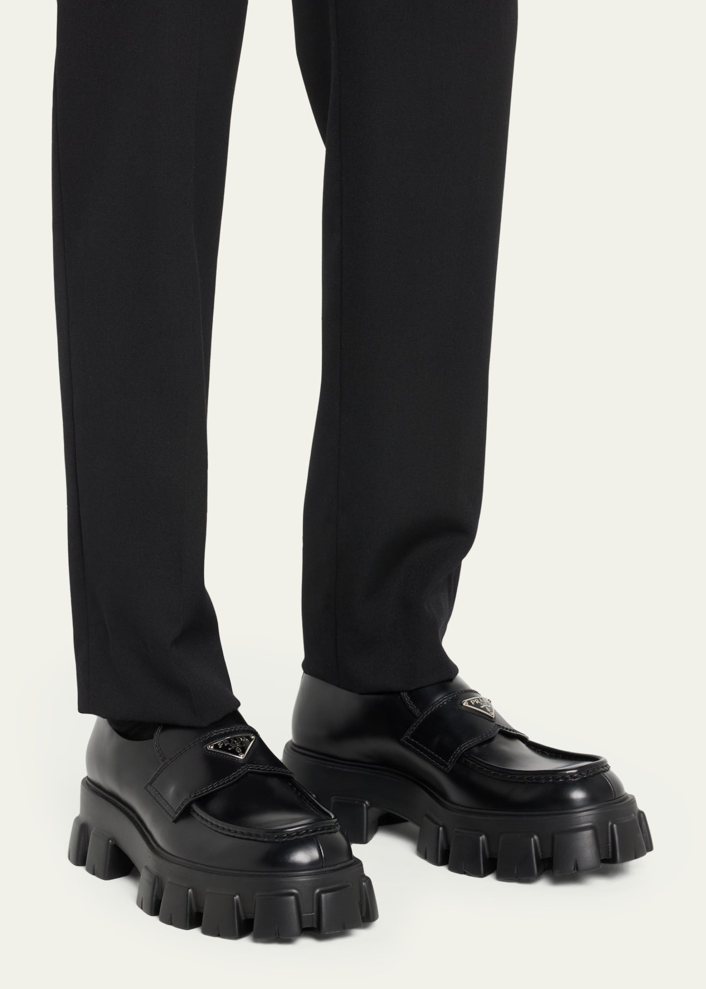 Monolith brushed leather loafers™