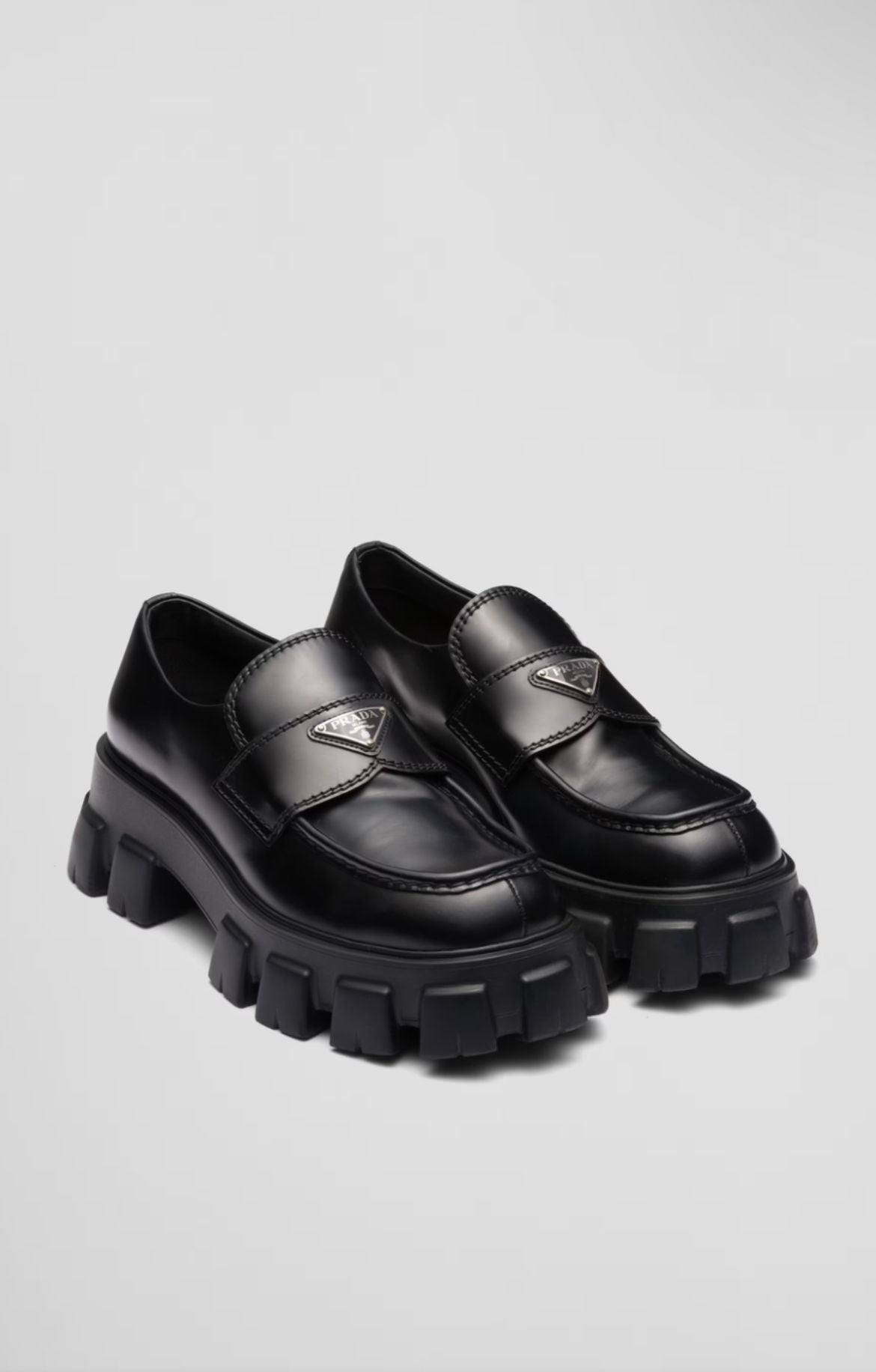 Monolith brushed leather loafers™