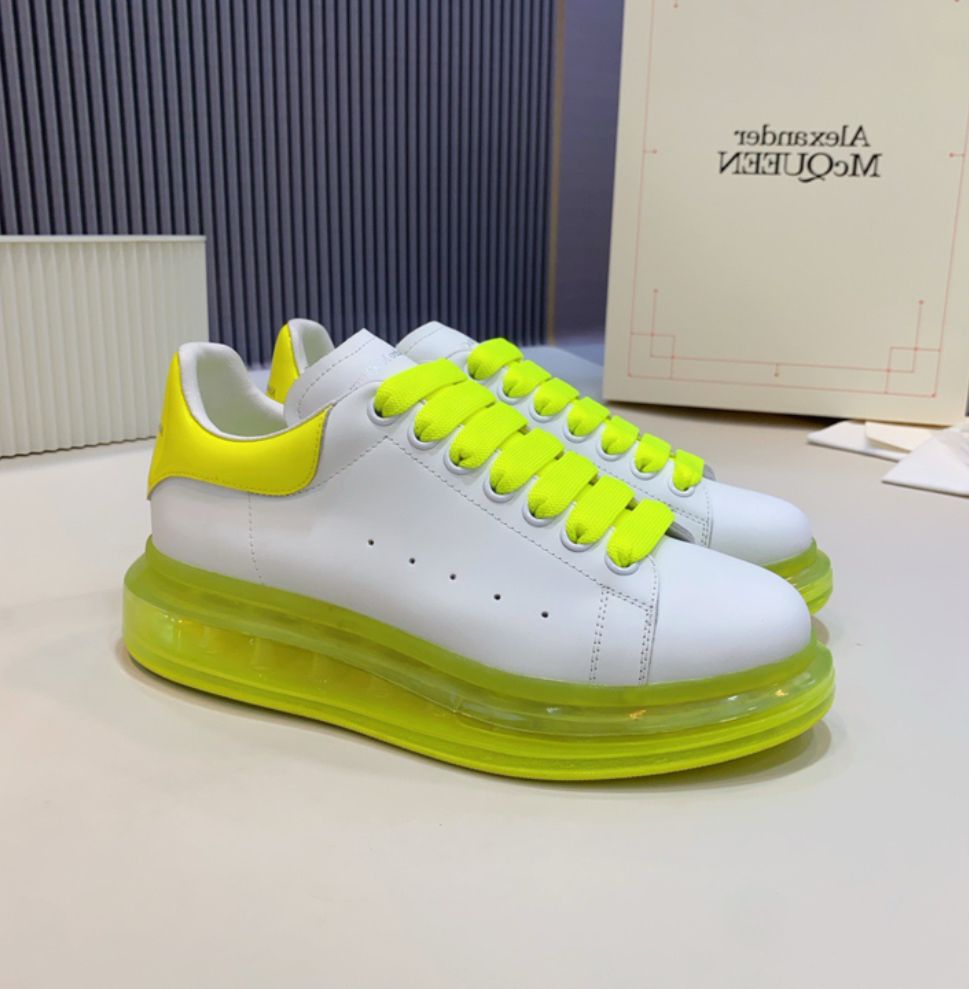 Alexander McQueen Oversized Sneaker – White Fluorescent Yellow™