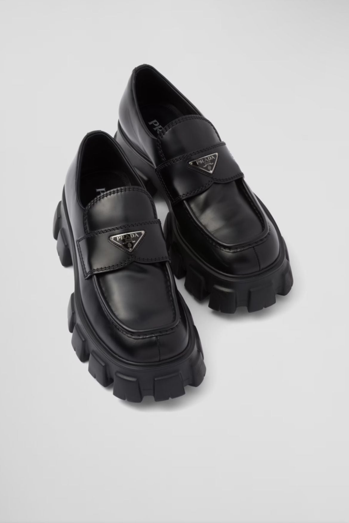 Monolith brushed leather loafers™
