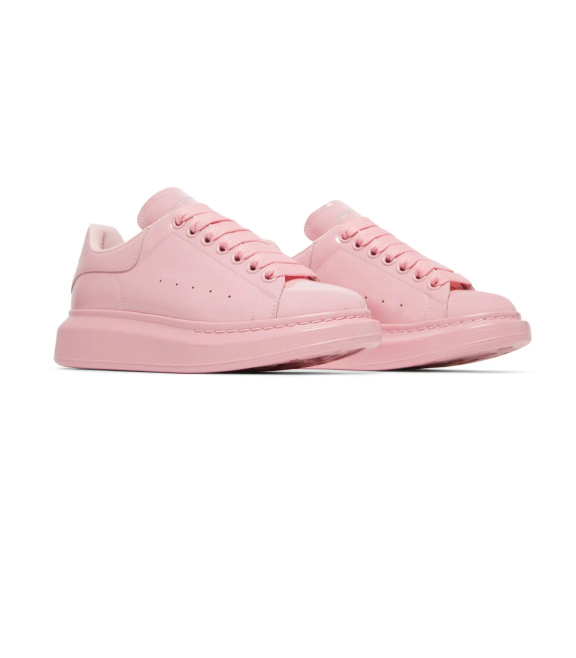 Alexander McQueen Wmns Oversized Sneaker - Pink Patent Leather ™