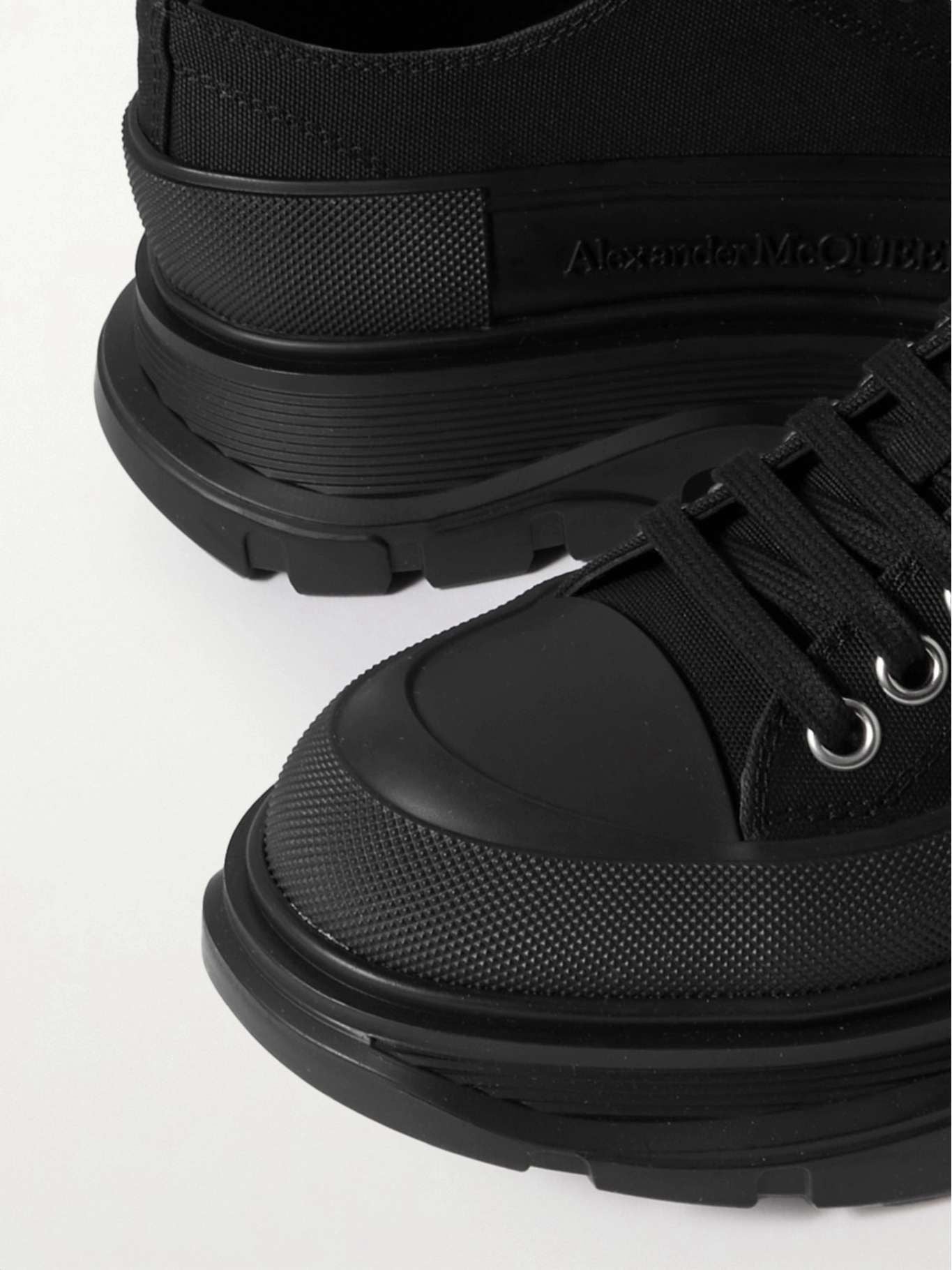 Alexander McQueen Tread Slick Canvas Exaggerated-Sole Sneakers™
