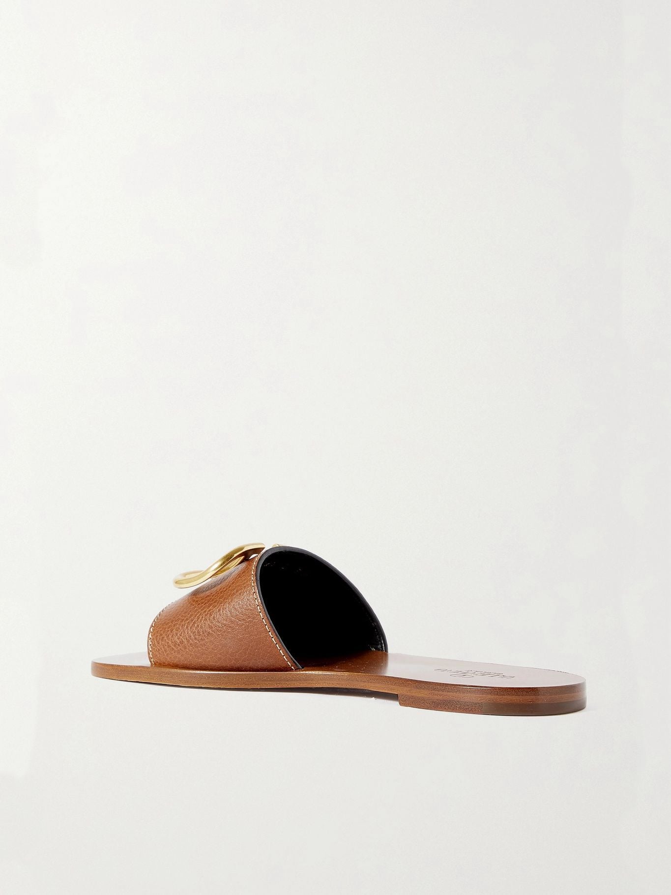 Valentino Garavani Vlogo Textured-leather Slides™
