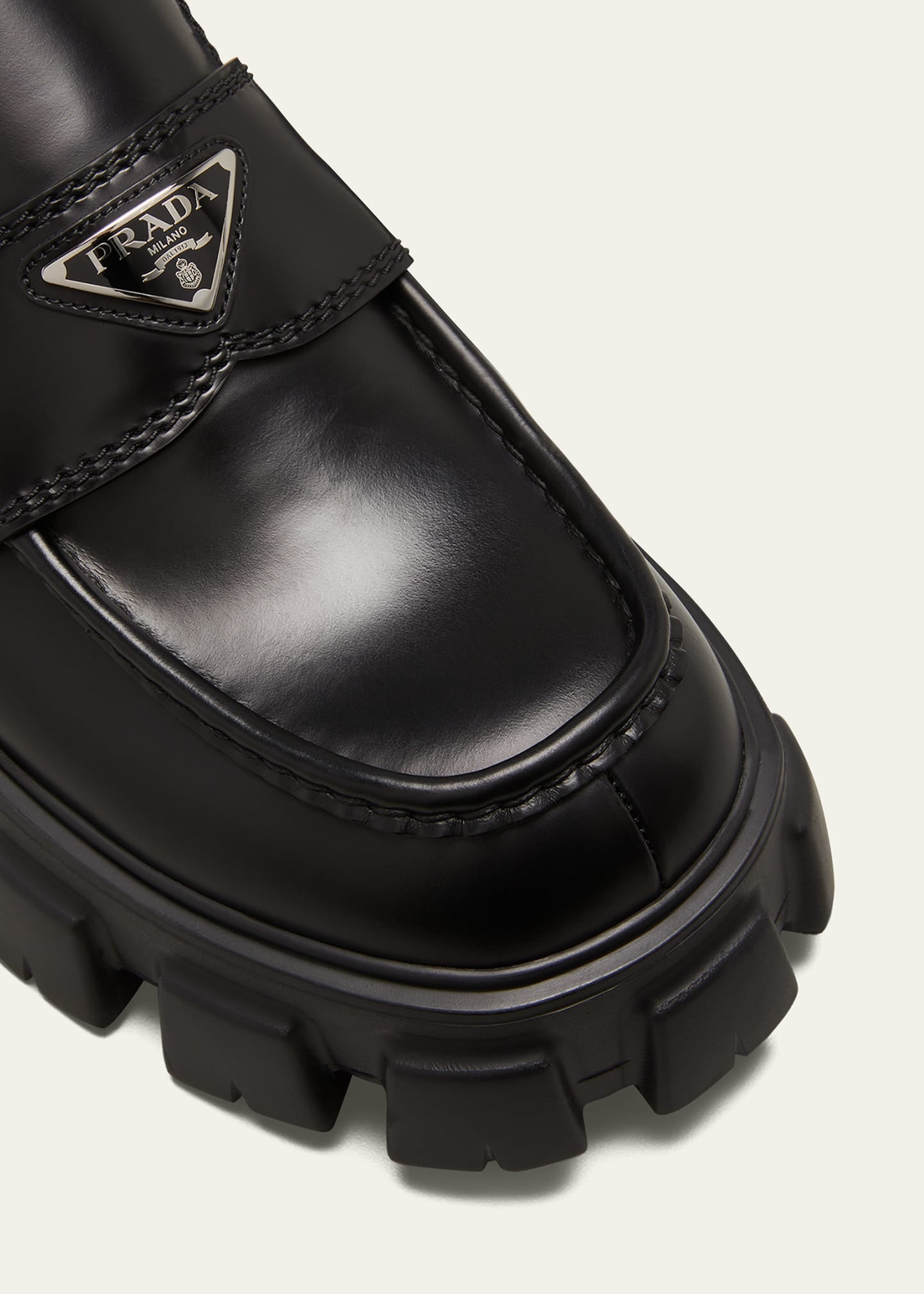 Monolith brushed leather loafers™